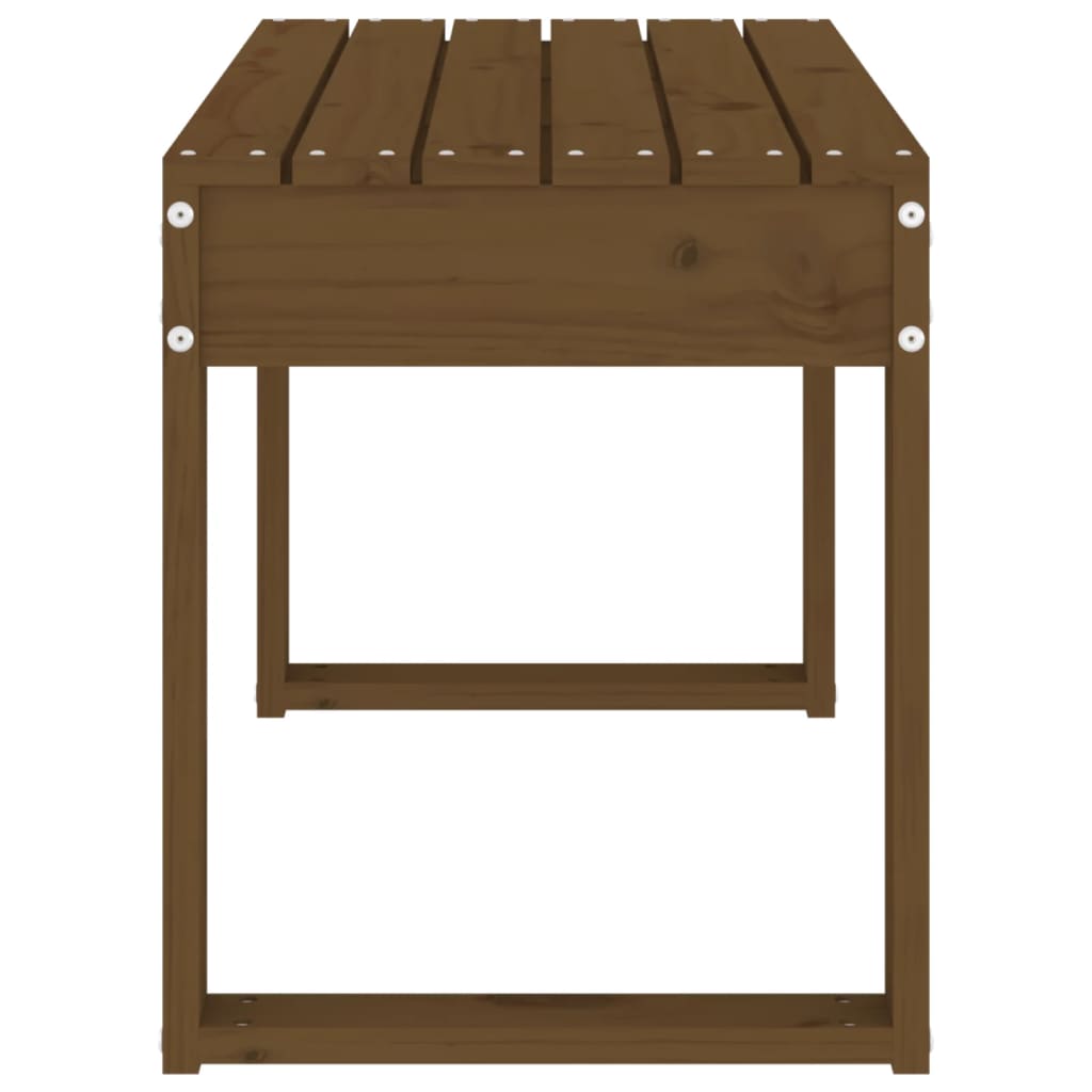 Gartenbank Honigbraun 80x38x45 cm Massivholz Kiefer - Pazzar.ch