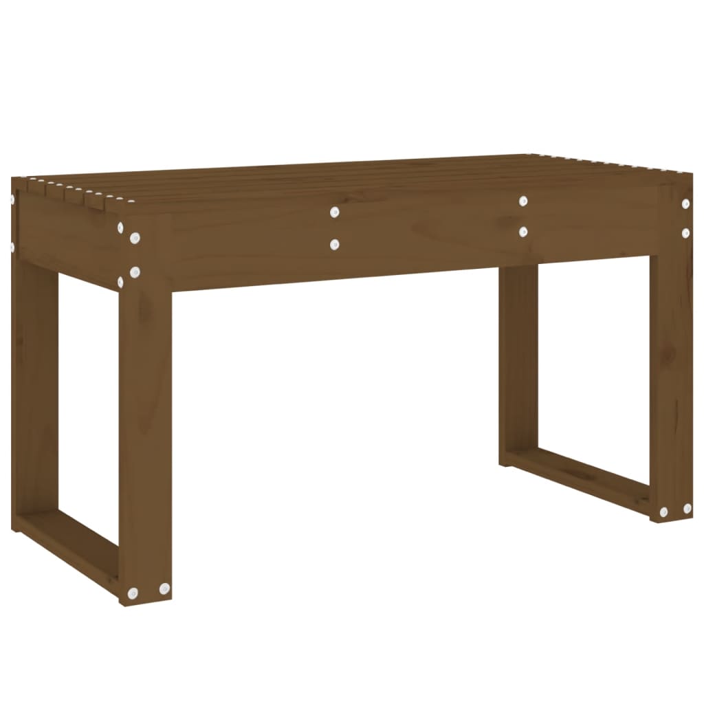 Gartenbank Honigbraun 80x38x45 cm Massivholz Kiefer - Pazzar.ch