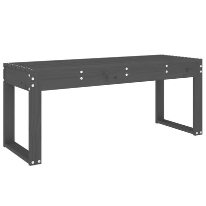 Gartenbank Grau 110x38x45 cm Massivholz Kiefer - Pazzar.ch