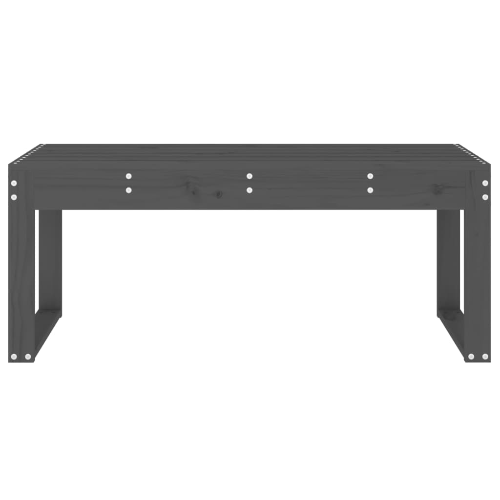 Gartenbank Grau 110x38x45 cm Massivholz Kiefer - Pazzar.ch