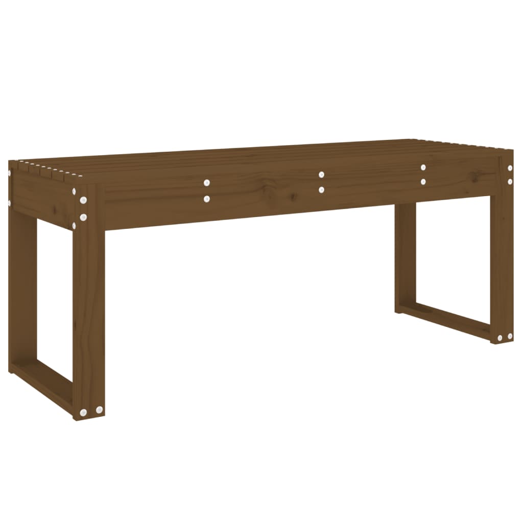 Gartenbank Honigbraun 110x38x45 cm Massivholz Kiefer - Pazzar.ch