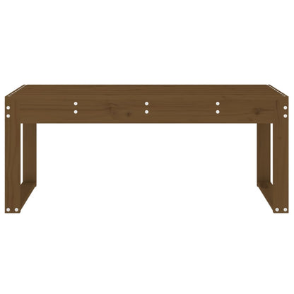 Gartenbank Honigbraun 110x38x45 cm Massivholz Kiefer - Pazzar.ch