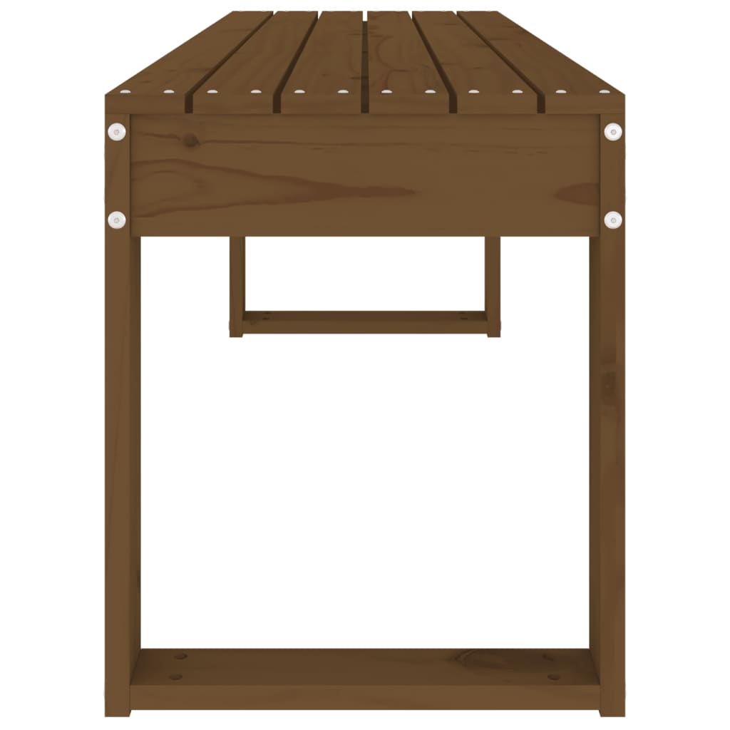 Gartenbank Honigbraun 110x38x45 cm Massivholz Kiefer - Pazzar.ch