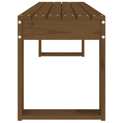 Gartenbank Honigbraun 110x38x45 cm Massivholz Kiefer - Pazzar.ch