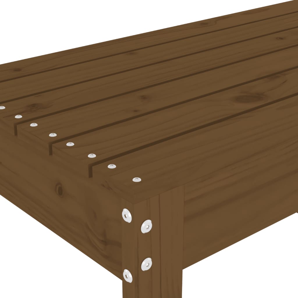 Gartenbank Honigbraun 110x38x45 cm Massivholz Kiefer - Pazzar.ch