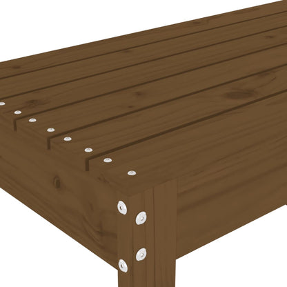 Gartenbank Honigbraun 110x38x45 cm Massivholz Kiefer - Pazzar.ch