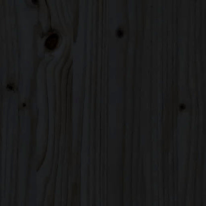 Wand-Pflanzkübel 3 Fächer 60x18,5x110 cm Schwarz Kiefernholz - Pazzar.ch
