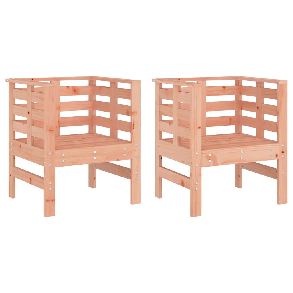 Gartenstühle 2 Stk. 61,5x53x71 cm Massivholz Douglasie - Pazzar.ch