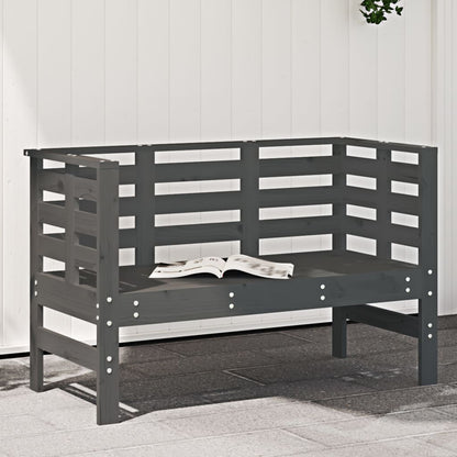 Gartenbank Grau 111,5x53x71 cm Massivholz Kiefer - Pazzar.ch