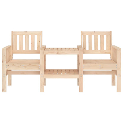 Gartenbank mit Tisch 2-Sitzer Massivholz Kiefer - Pazzar.ch