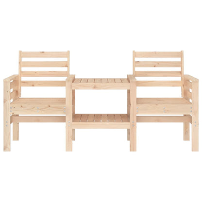 Gartenbank mit Tisch 2-Sitzer Massivholz Kiefer - Pazzar.ch