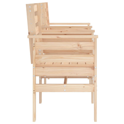 Gartenbank mit Tisch 2-Sitzer Massivholz Kiefer - Pazzar.ch