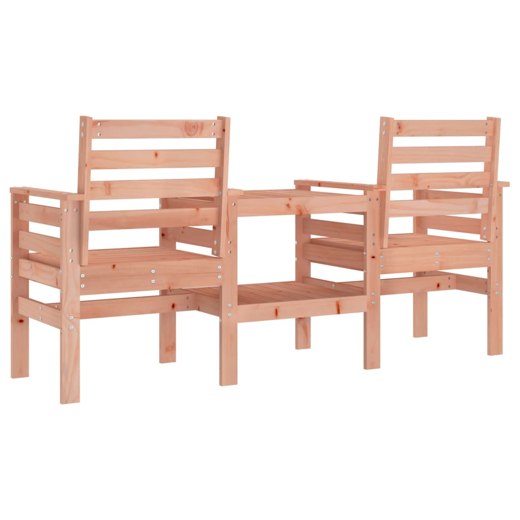 Gartenbank mit Tisch 2-Sitzer Massivholz Douglasie - Pazzar.ch