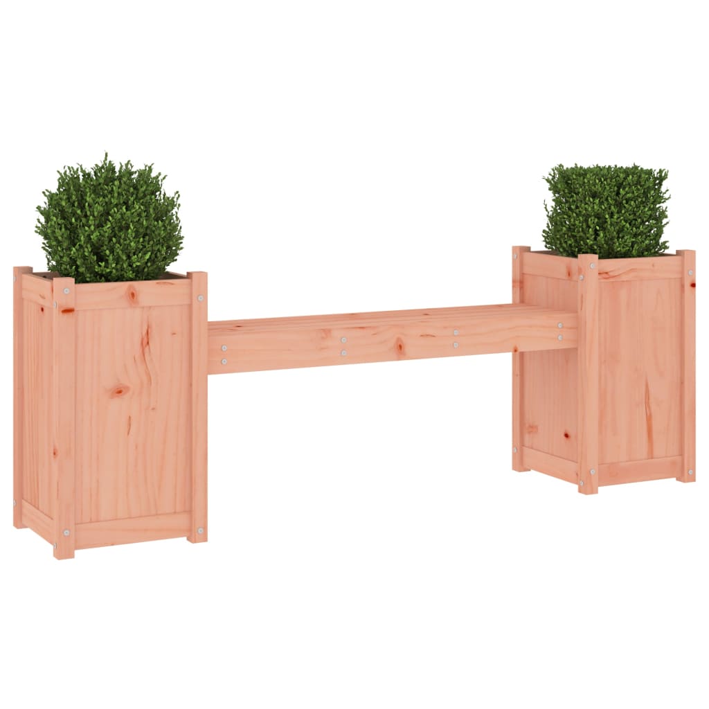 Gartenbank mit Pflanzkübeln 180x36x63 cm Massivholz Douglasie - Pazzar.ch