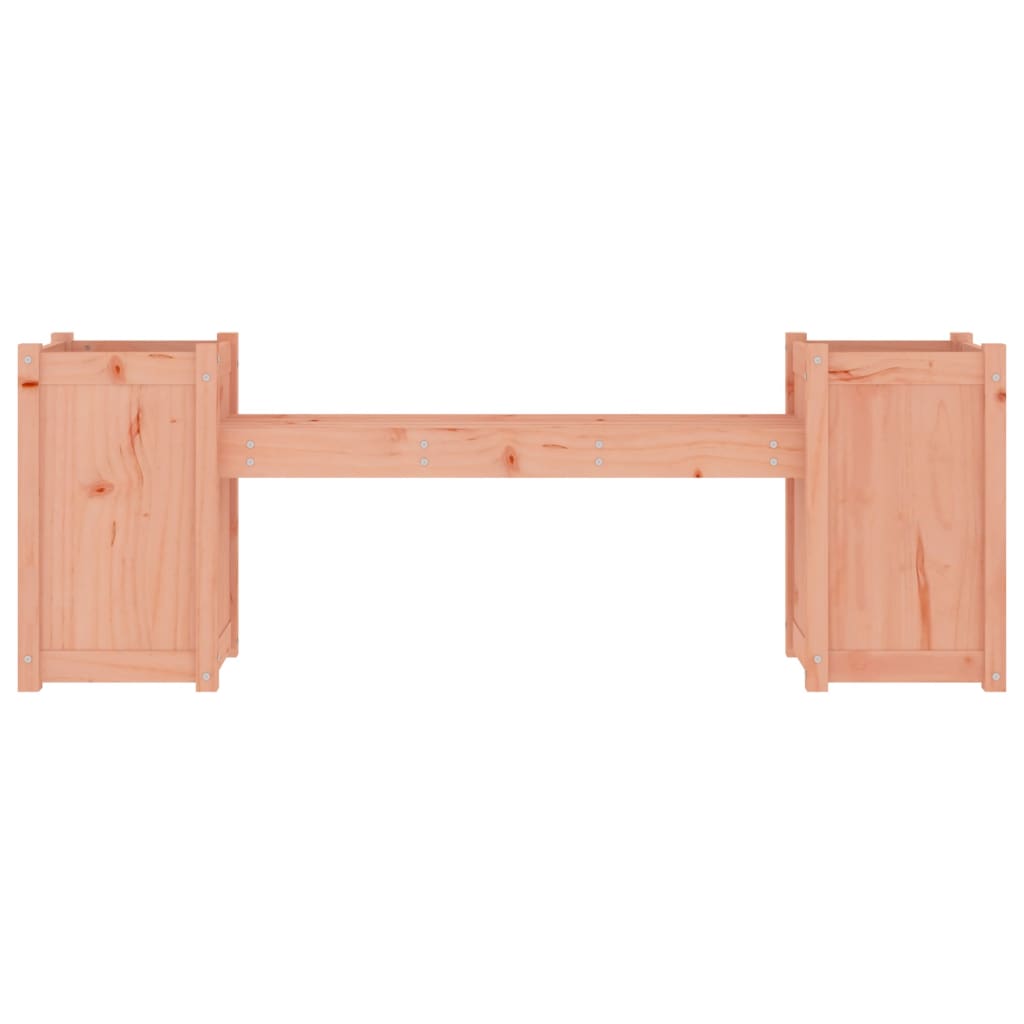 Gartenbank mit Pflanzkübeln 180x36x63 cm Massivholz Douglasie - Pazzar.ch