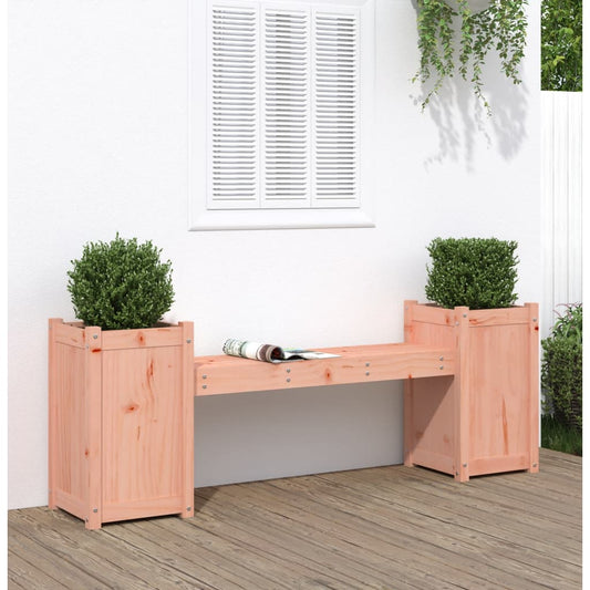 Gartenbank mit Pflanzkübeln 180x36x63 cm Massivholz Douglasie - Pazzar.ch