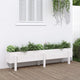 Hochbeet Weiß 160x30x38 cm Massivholz Kiefer