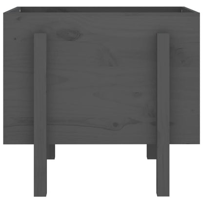 Pflanzkübel Grau 62x50x57 cm Massivholz Kiefer - Pazzar.ch