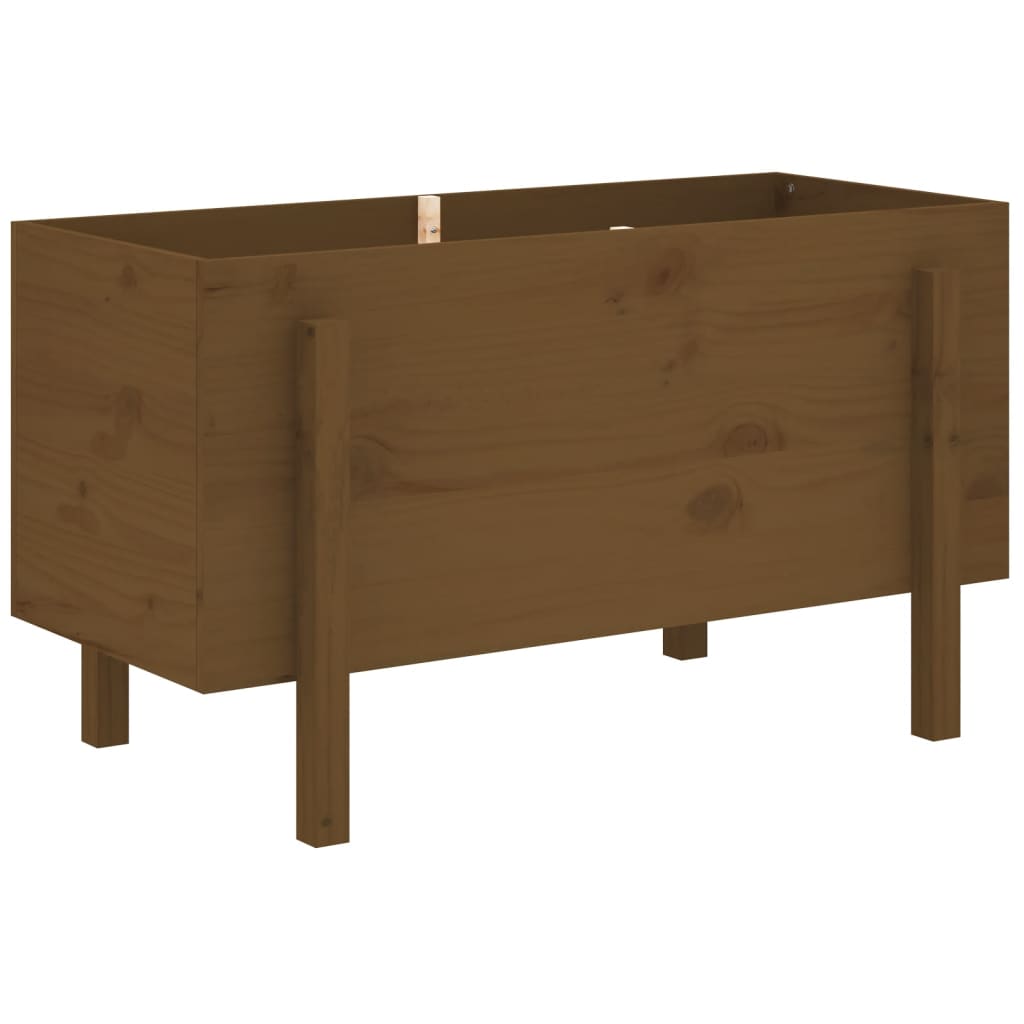 Hochbeet Honigbraun 101x50x57 cm Massivholz Kiefer - Pazzar.ch