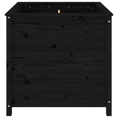 Pflanzkübel Schwarz 82,5x82,5x78 cm Massivholz Kiefer - Pazzar.ch