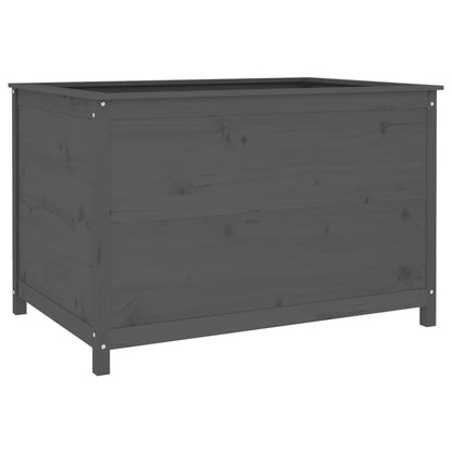 Hochbeet Grau 119,5x82,5x78 cm Massivholz Kiefer - Pazzar.ch