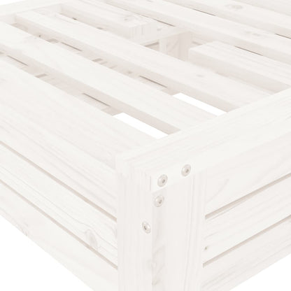 Verkleidung für Sonnenschirmständer Weiß Massivholz Kiefer - Pazzar.ch