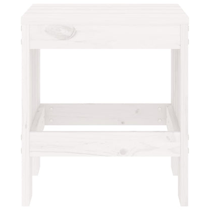 Gartenhocker 2 Stk. Weiß 40x36x45 cm Massivholz Kiefer - Pazzar.ch