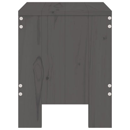 Gartenhocker 2 Stk. Grau 40x36x45 cm Massivholz Kiefer - Pazzar.ch