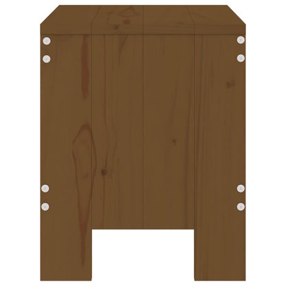 Gartenhocker 2 Stk. Honigbraun 40x36x45 cm Massivholz Kiefer - Pazzar.ch