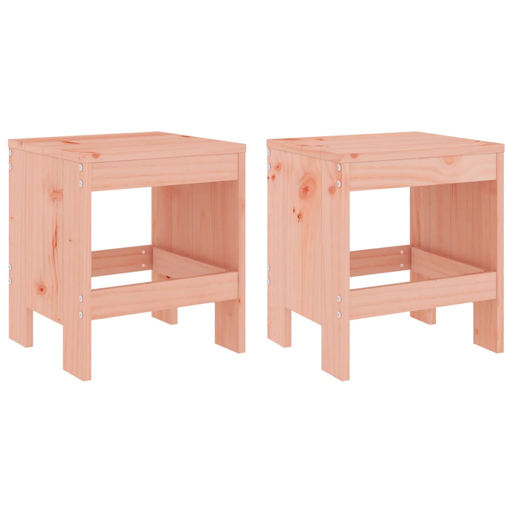 Gartenhocker 2 Stk. 40x36x45 cm Massivholz Douglasie - Pazzar.ch