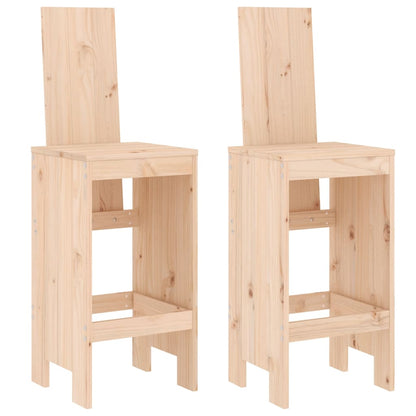 Barhocker 2 Stk. 40x42x120 cm Massivholz Kiefer - Pazzar.ch
