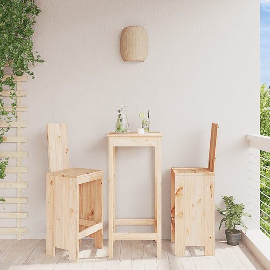 Barhocker 2 Stk. 40x42x120 cm Massivholz Kiefer - Pazzar.ch
