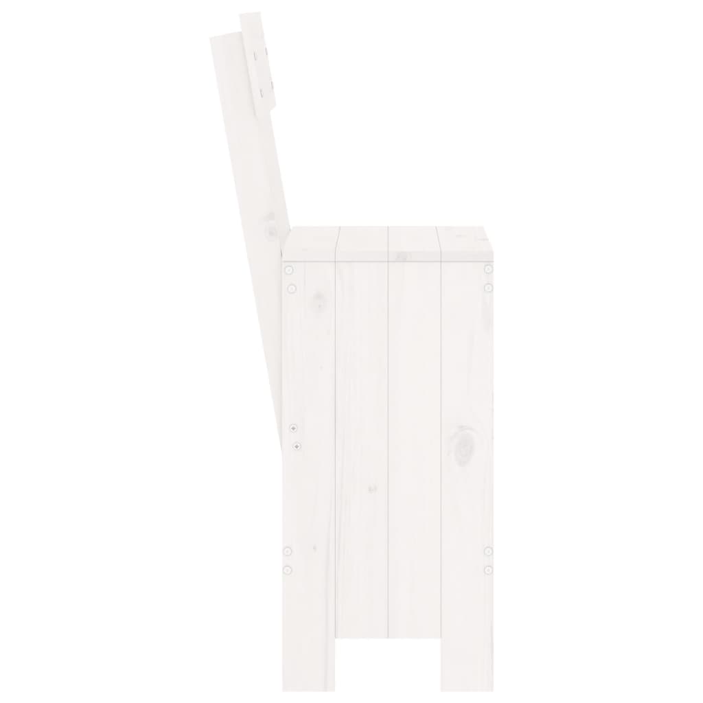 Barhocker 2 Stk. Weiß 40x48,5x115,5 cm Massivholz Kiefer - Pazzar.ch