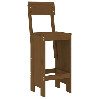 Barhocker 2 Stk. Honigbraun 40x48,5x115,5 cm Massivholz Kiefer - Pazzar.ch