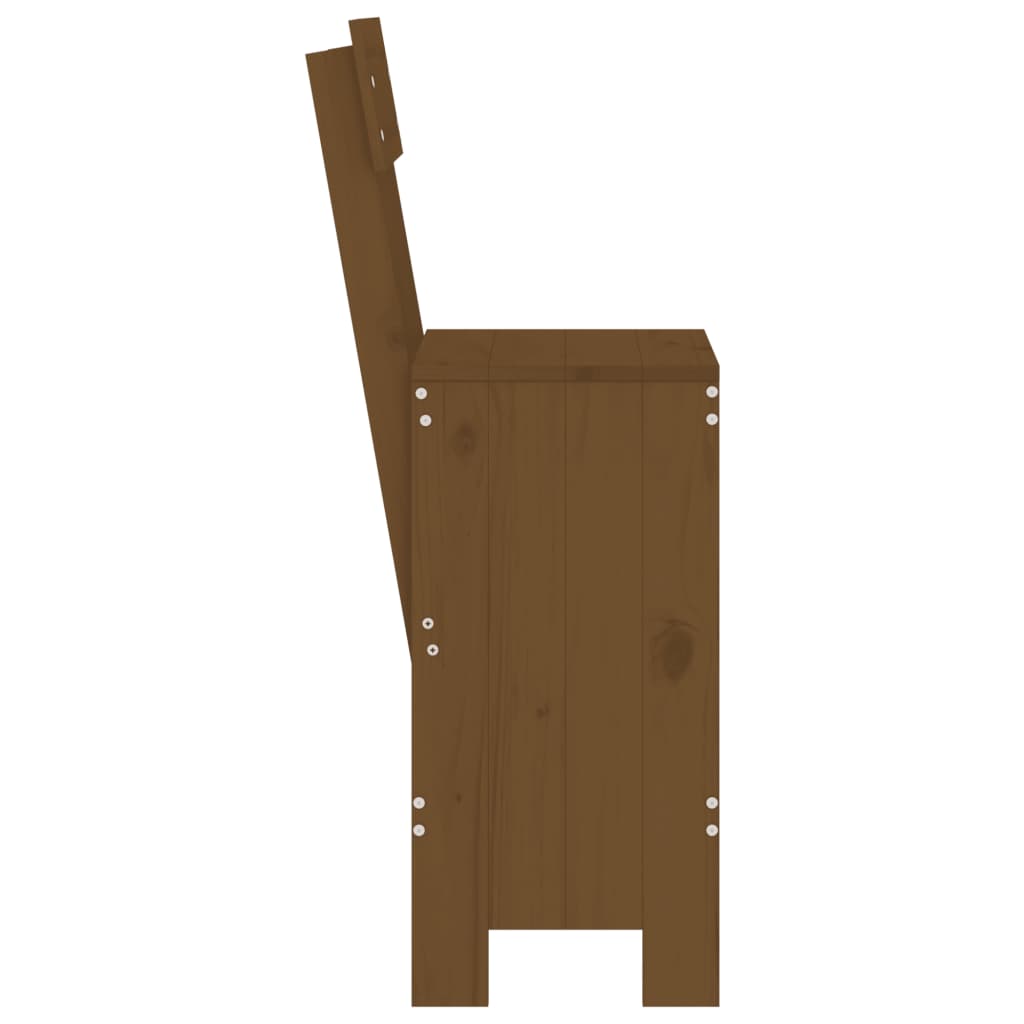 Barhocker 2 Stk. Honigbraun 40x48,5x115,5 cm Massivholz Kiefer - Pazzar.ch