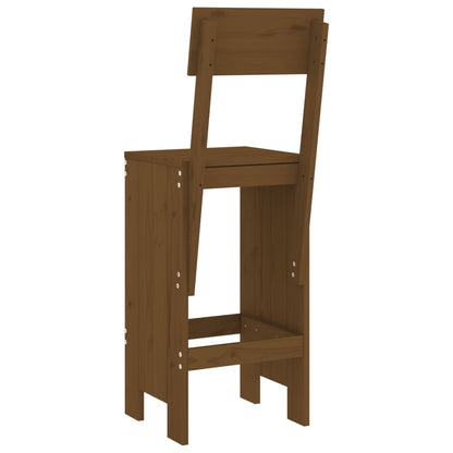 Barhocker 2 Stk. Honigbraun 40x48,5x115,5 cm Massivholz Kiefer - Pazzar.ch