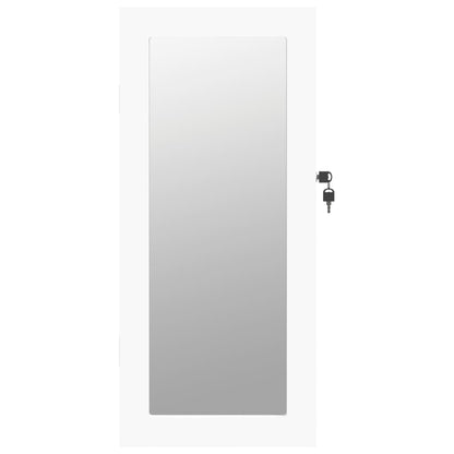 Schmuckschrank mit Spiegel Wandmontage Weiß 30x8,5x67 cm - Pazzar.ch