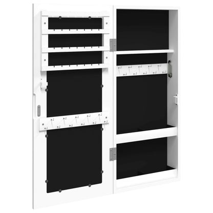 Schmuckschrank mit Spiegel Wandmontage Weiß 30x8,5x67 cm - Pazzar.ch