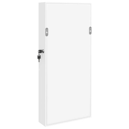 Schmuckschrank mit Spiegel Wandmontage Weiß 30x8,5x67 cm - Pazzar.ch