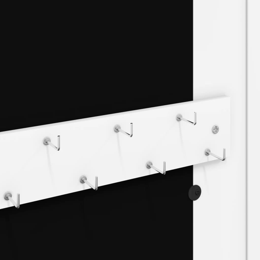 Schmuckschrank mit Spiegel Wandmontage Weiß 30x8,5x67 cm - Pazzar.ch