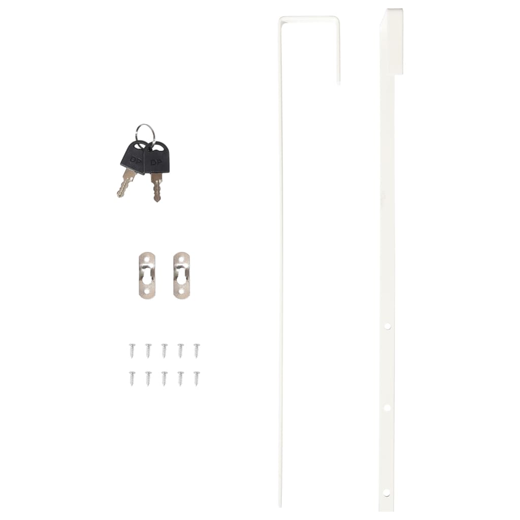 Schmuckschrank mit Spiegel Wandmontage Weiß 30x8,5x67 cm - Pazzar.ch