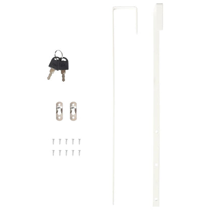 Schmuckschrank mit Spiegel Wandmontage Schwarz 30x8,5x90 cm - Pazzar.ch
