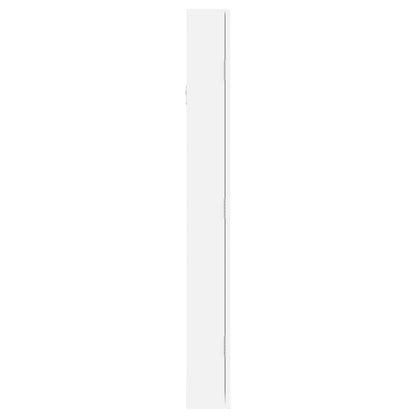 Schmuckschrank mit Spiegel Wandmontage Weiß 37,5x10x90 cm - Pazzar.ch