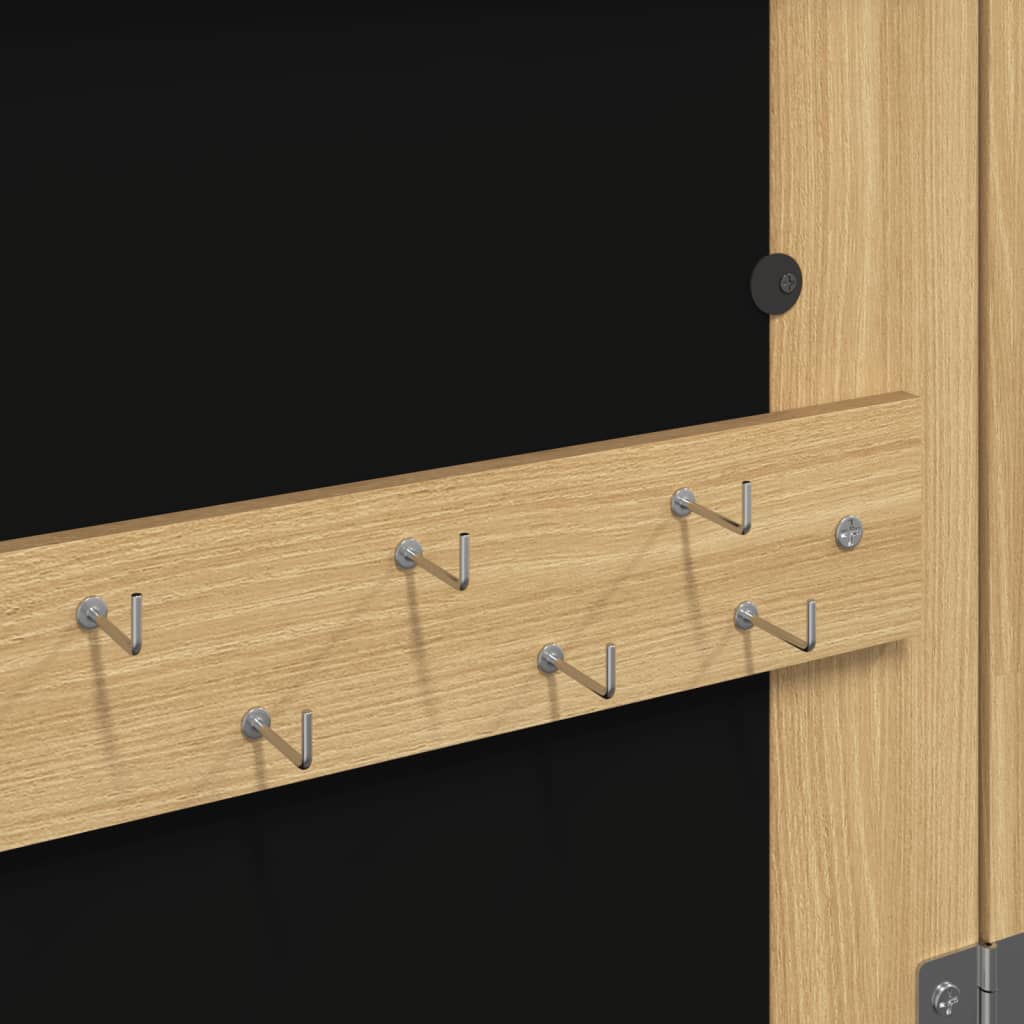 Spiegel-Schmuckschrank mit LED-Beleuchtung Wandmontage - Pazzar.ch
