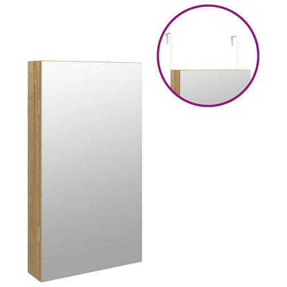 Spiegel-Schmuckschrank mit LED-Beleuchtung Wandmontage - Pazzar.ch