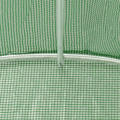 Gewächshaus mit Stahlrahmen Grün 6 m² 3x2x2 m - Pazzar.ch