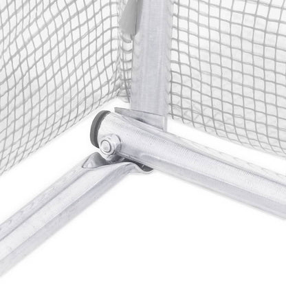 Gewächshaus mit Stahlrahmen Weiß 6 m² 3x2x2 m - Pazzar.ch