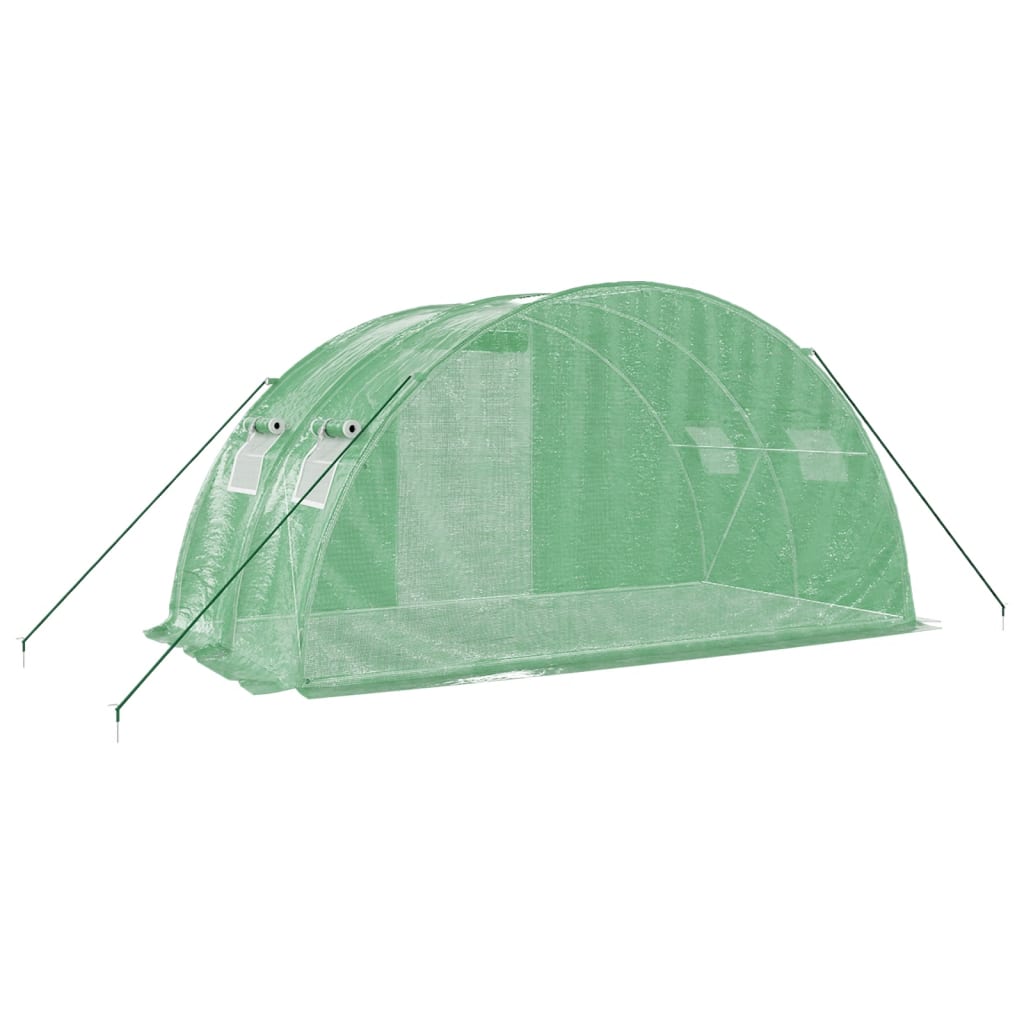 Gewächshaus mit Stahlrahmen Grün 8 m² 4x2x2 m - Pazzar.ch
