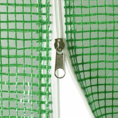 Gewächshaus mit Stahlrahmen Grün 8 m² 4x2x2 m - Pazzar.ch