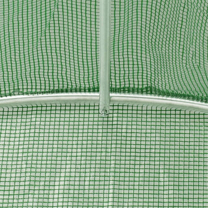 Gewächshaus mit Stahlrahmen Grün 10 m² 5x2x2,3 m - Pazzar.ch
